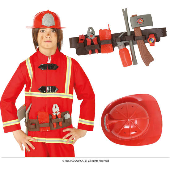 CINTURON BOMBERO CON CASCO image 0