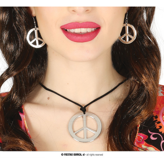 CONJUNTO PENDIENTES Y COLGANTE HIPPIE image 0