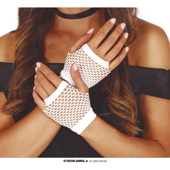 GUANTES MALLA BLANCOS 11 CMS. image 0