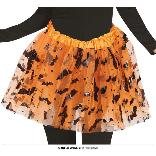 TUTU NARANJA DECORADO HALLOWEEN, 40 CMS image 0