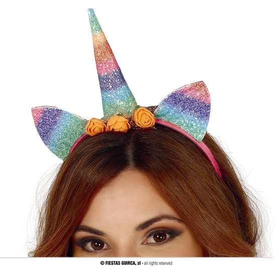 DIADEMA UNICORNIO MULTICOLOR image 0