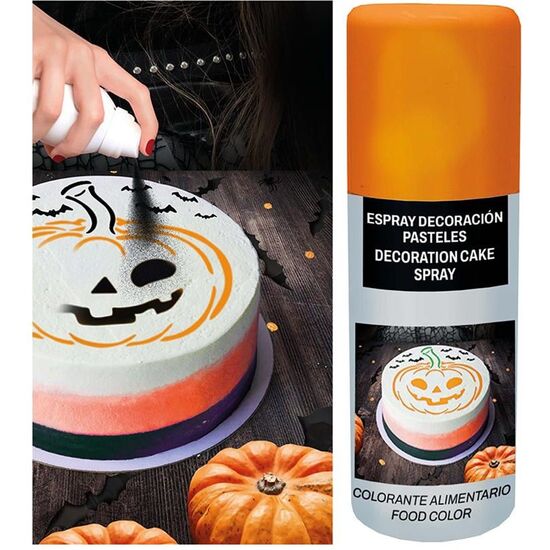 ESPRAY DECORACION PASTELES, NARANJA, 100 ML image 0