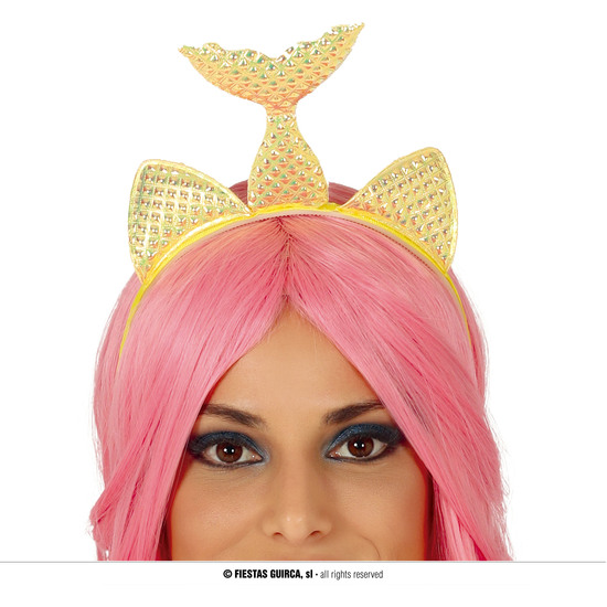 DIADEMA SIRENA DORADA image 0