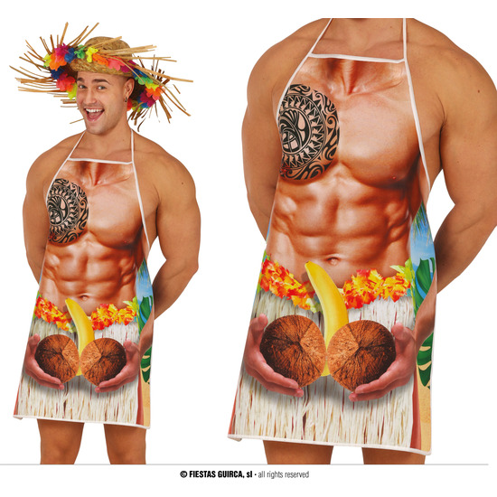 DELANTAL HAWAIANO, ADULTO image 0