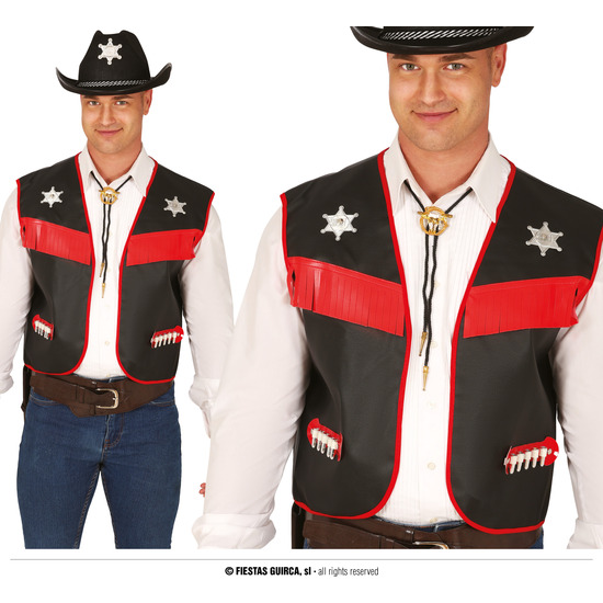 CHALECO VAQUERO NEGRO image 0
