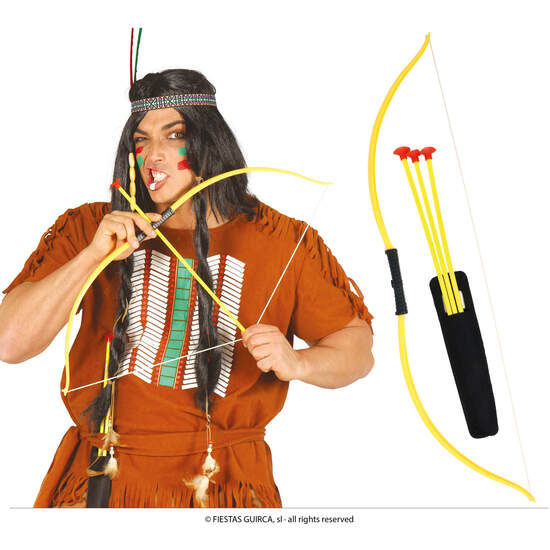 ARCO INDIO CON 3 FLECHAS 75 CMS. image 0