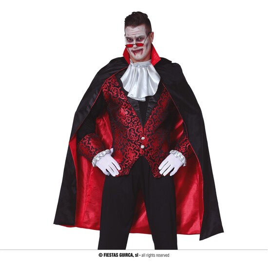 CAPA NEGRA CON FORRO ROJO 115 CMS. image 0