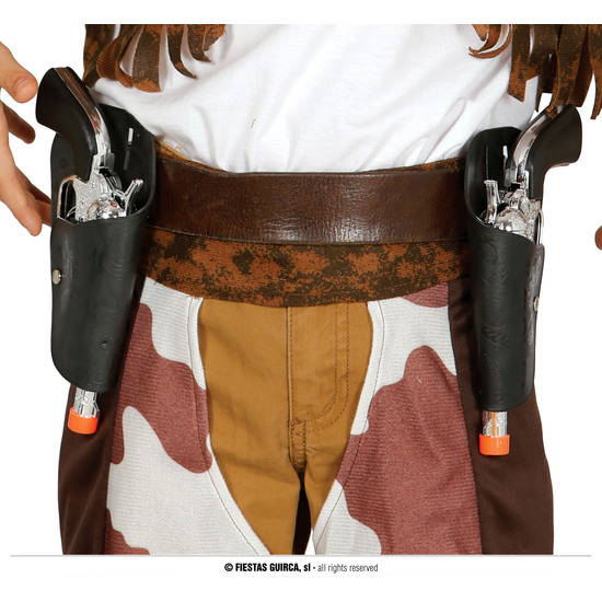 CARTUCHERA DOBLE CON DOS PISTOLAS INF. image 0