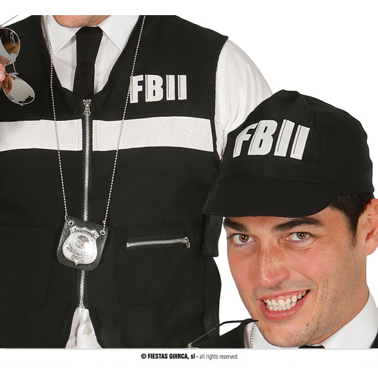 CHALECO Y GORRA F.B.I. image 0