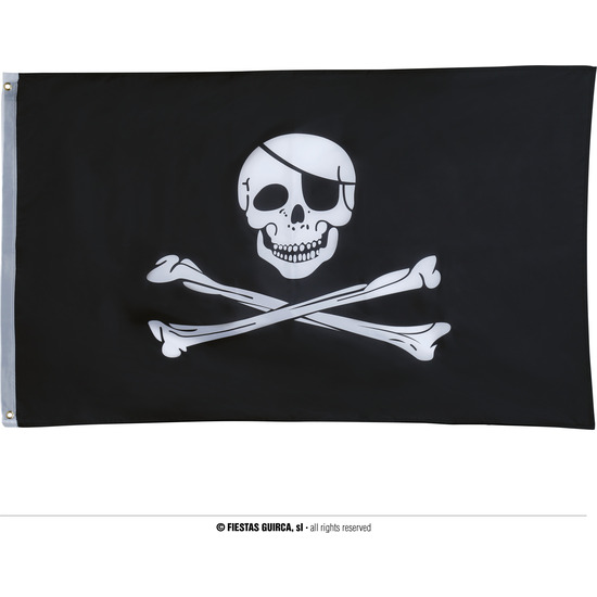 BANDERA PIRATA 90 X 150 CMS image 0