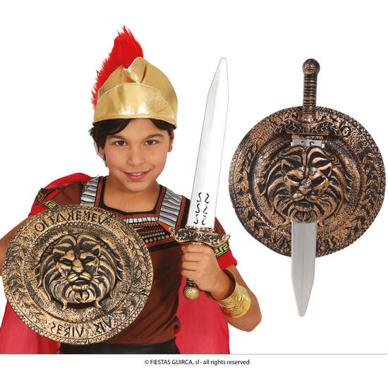 ESCUDO DE 31 CMS.CON ESPADA DE 48 CMS.INFANTIL image 0