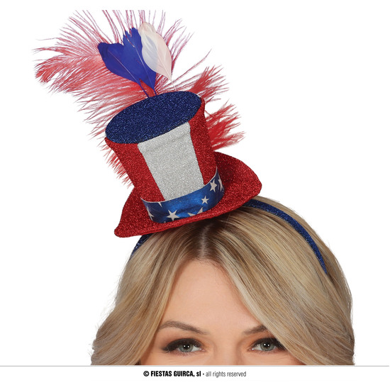 CHISTERA MINIHAT AMERICA CON PLUMA image 0