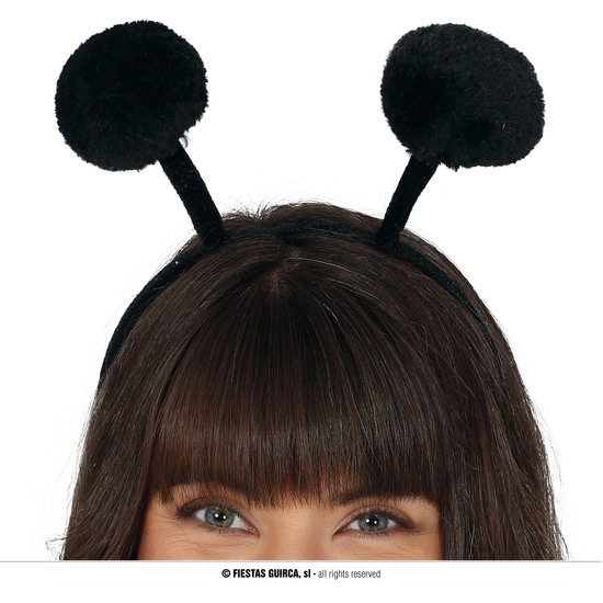 DIADEMA BOLAS NEGRAS image 0