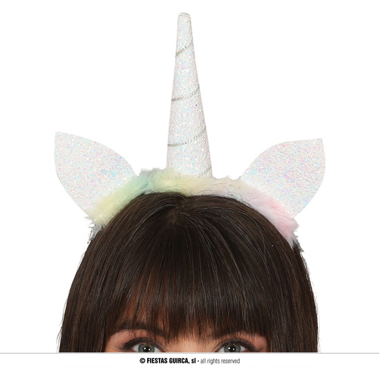 DIADEMA UNICORNIO BLANCO image 0