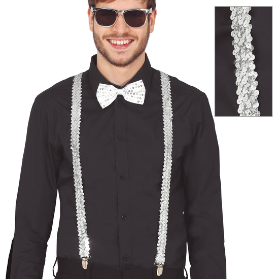 CONJUNTO LENTEJUELAS PLATA image 0