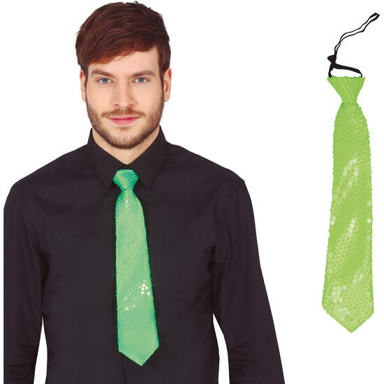 CORBATA 37 CMS LENTEJ. NEON VERDE image 0