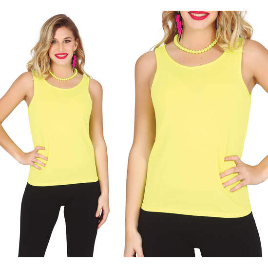 CAMISETA TIRANTES NEON AMARILLO image 0