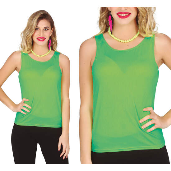 CAMISETA TIRANTES NEON VERDE image 0