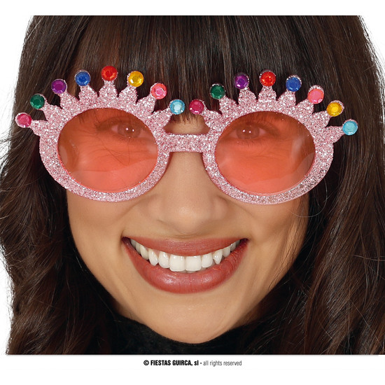 GAFAS ROSAS GLITTER image 0