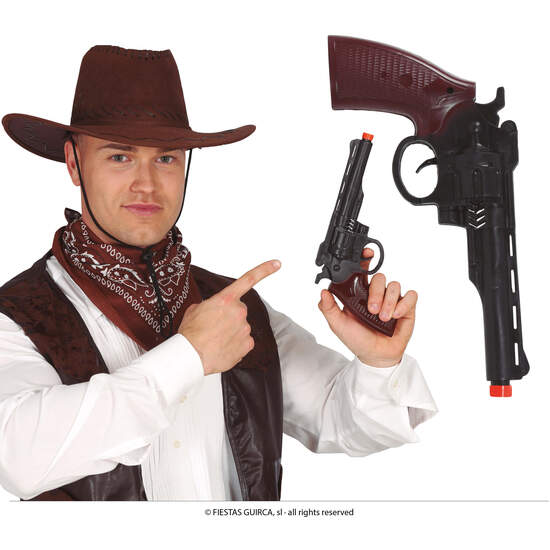 PISTOLA VAQUERO NEGRA 28 CMS image 0