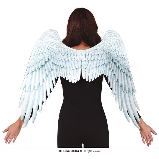 ALAS ANGEL TELA BLANCAS 100 X 70 CMS image 0