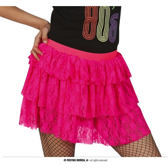 FALDA 80S ROSA NEON image 0