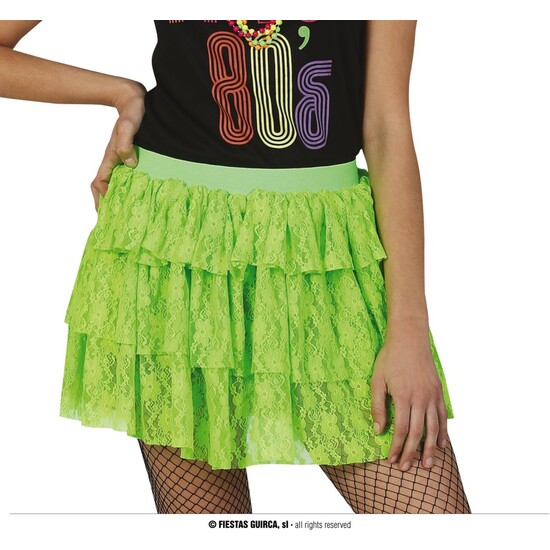 FALDA 80S VERDE NEON image 0