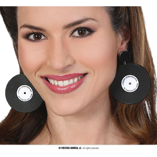 PENDIENTES DISCOS DE VINILO image 0