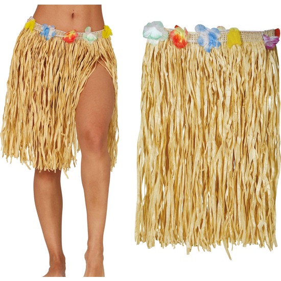 FALDA HAWAIANA PAJA 40 CMS , ADULTA image 0