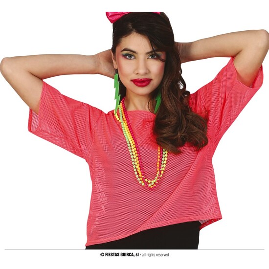 CAMISETA RED ROSA NEON image 0