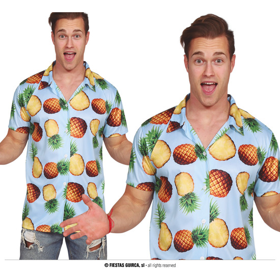 CAMISA HAWAIANA PIÑAS, ADULTO, 52 – 54 (L) image 0