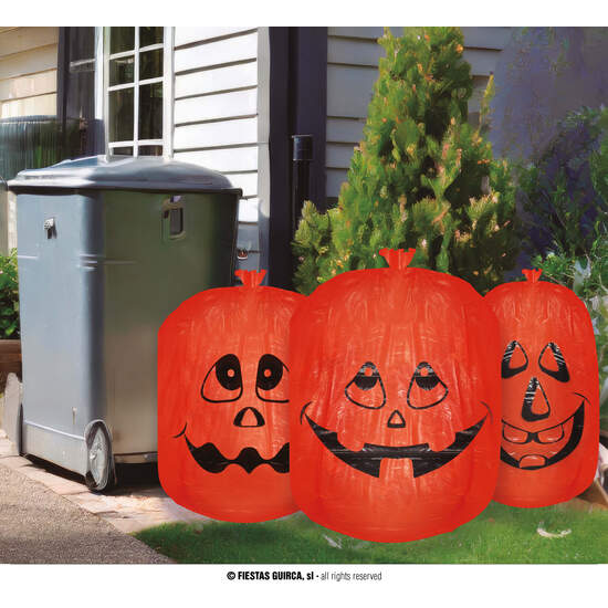 3 BOLSAS DECO CALABAZAS, 1X90X120, 2X60X90 CMS image 0