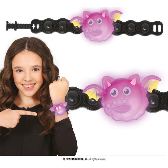 PULSERA MURCIELAGO CON LUZ 18 CMS image 0