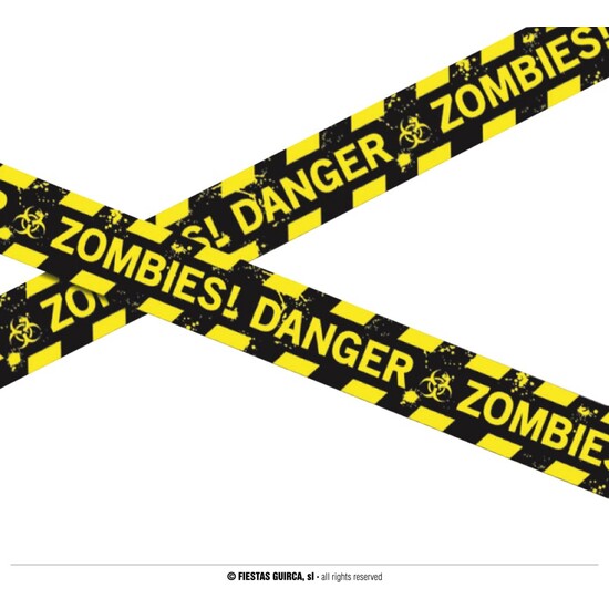CINTA POLICIA ZOMBIE,  6 MT 7.6 CMS image 0