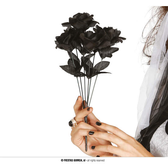 RAMO ROSAS NEGRAS, 35 CMS. image 0