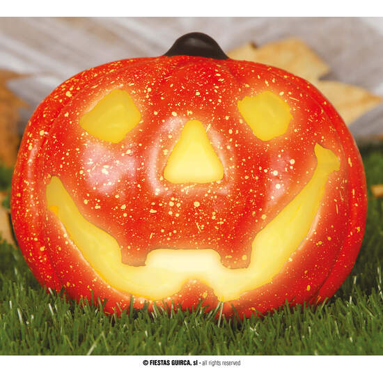 CALABAZA 17 CMS. CON LUZ image 0