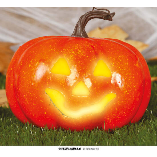 CALABAZA 11 CMS.CON LUZ image 0