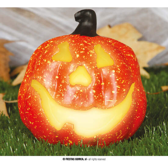 CALABAZA 15 CMS.CON LUZ image 0