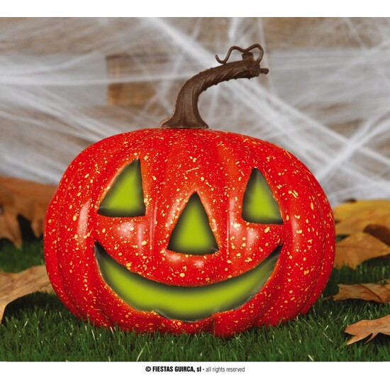 CALABAZA 20 CMS. COL LUZ image 0