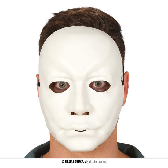MASCARA HOMBRE BLANCO PVC image 0
