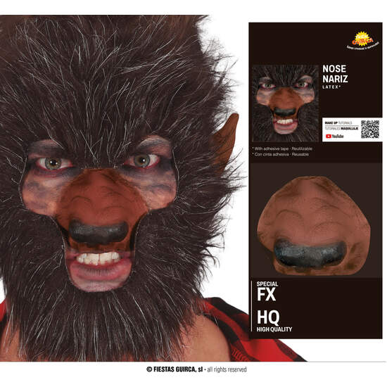 NARIZ HOMBRE LOBO LATEX image 0