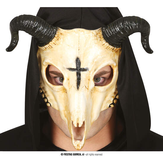 MASCARA CALAVERA CARNERO PVC image 0