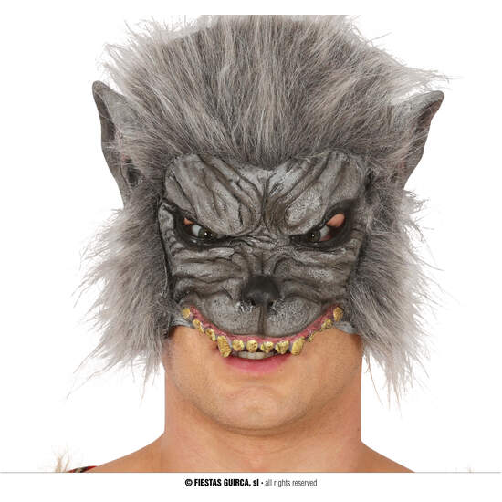 MEDIA MASCARA HOMBRE LOBO VINILO image 0