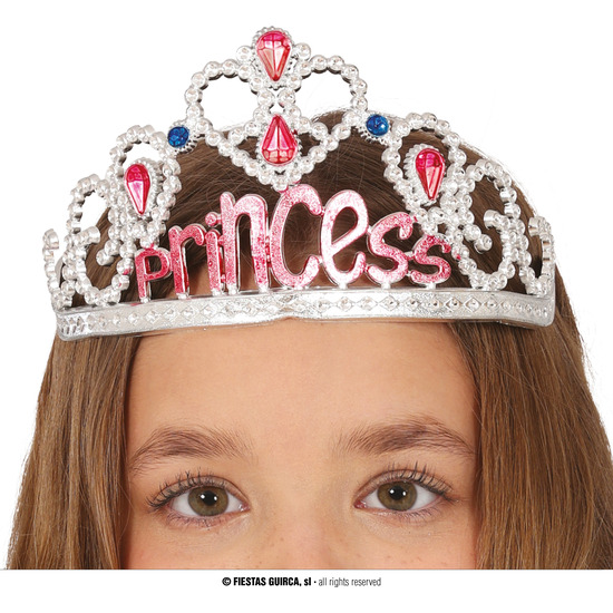 DIADEMA PLATA PRINCES, INFANTIL image 0