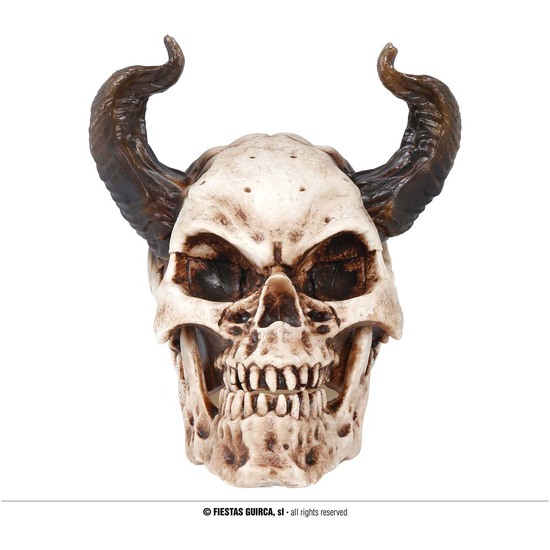 CALAVERA CON CUERNOS 20 CMS image 0
