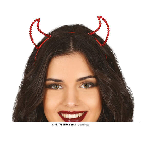DIADEMA ROJA DEMONIO METALICA image 0