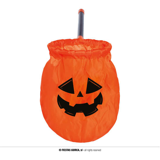 CESTA CALABAZA CON PALO 50 CMS image 0