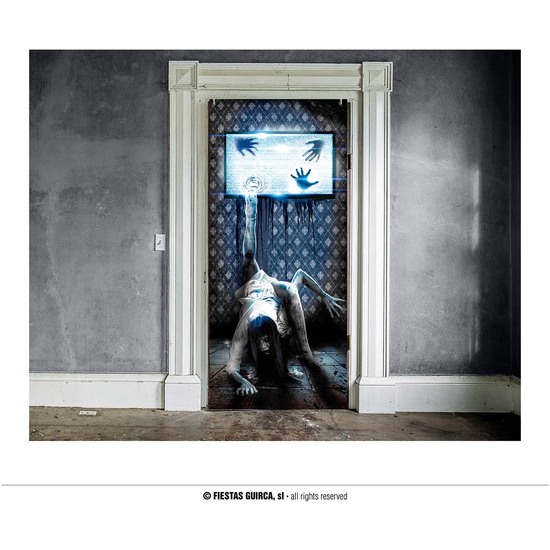 DECORACION PUERTA SCARY TV 80X180 CMS image 0