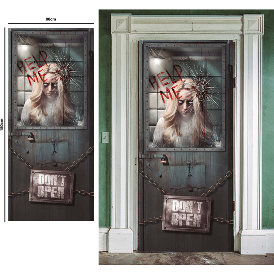 DECORACION PUERTA PSIQUIATRICO 80X180 CMS image 0