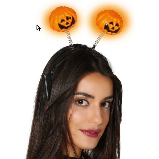 DIADEMA CALABAZA CON LUZ image 0